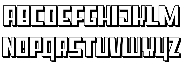 Super cube Font LOWERCASE
