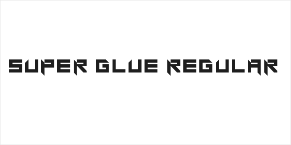 Super glue Regular Logo