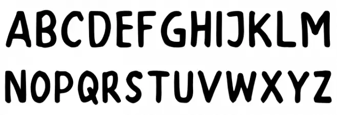 Super Schriftart Groß