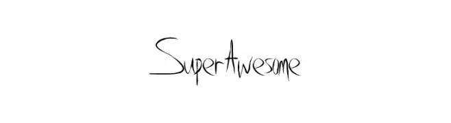 SuperAwesome  免费字体下载