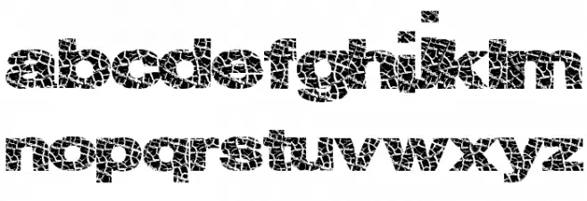 SuperCracks फ़ॉन्ट लोअरकेस