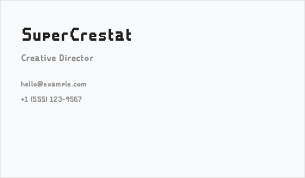 SuperCrestat Business Card