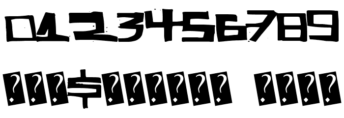SuperCut Font OTHER CHARS