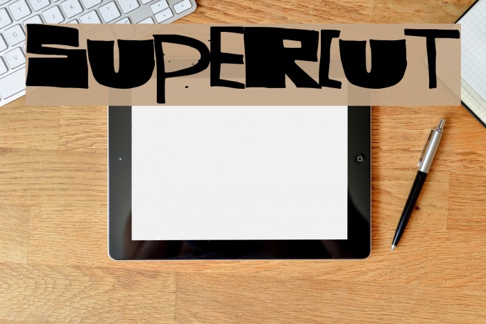 SuperCut Font examples