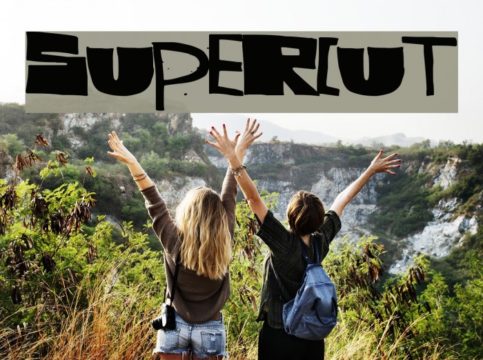 SuperCut Font examples