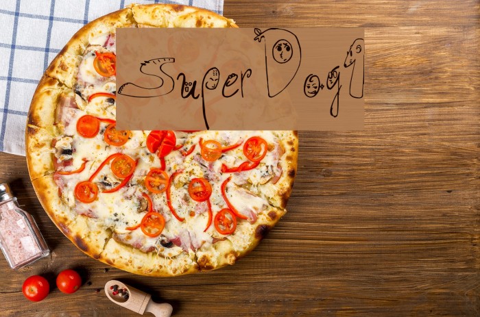 SuperDog1 Font examples