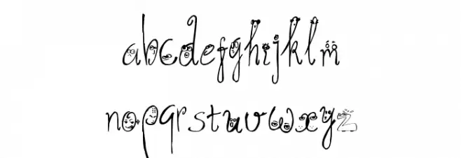 SuperDog1 خط أحرف صغيرة