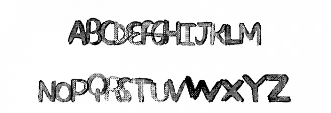 SuperFade 字体 大写