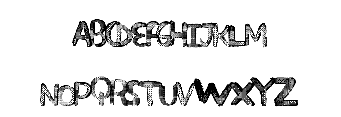 SuperFade Font LOWERCASE