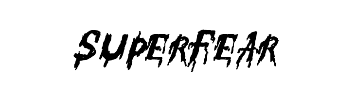 SuperFear  font caratteri gratis