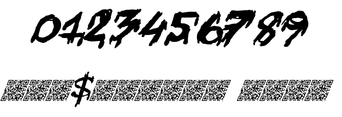 SuperFear Font OTHER CHARS