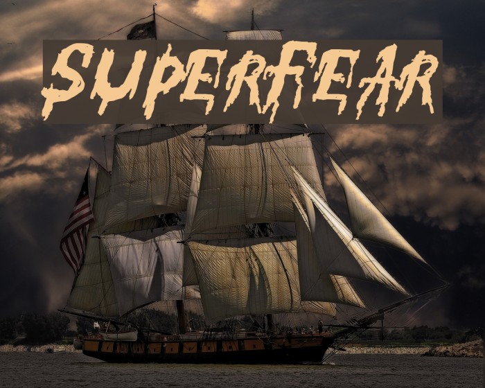 SuperFear Font examples