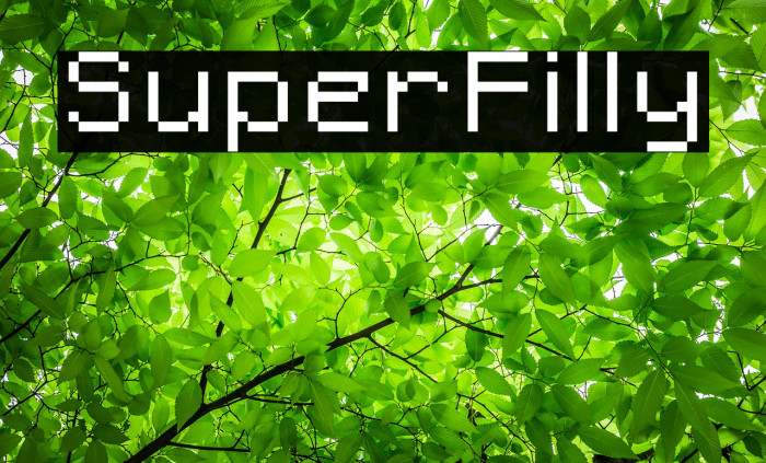 SuperFilly Font examples