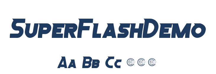 SuperFlashDemo Font Preview