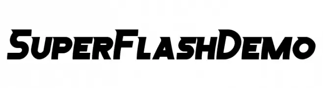 SuperFlashDemo  baixar fontes gratis