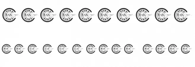 SuperFlashDemo フォント その他の文字