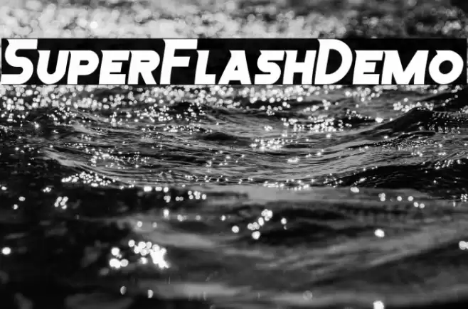 SuperFlashDemo フォント examples