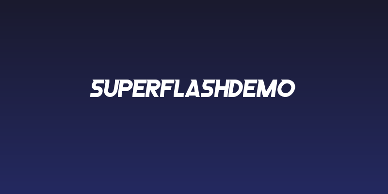SuperFlashDemo Social Header