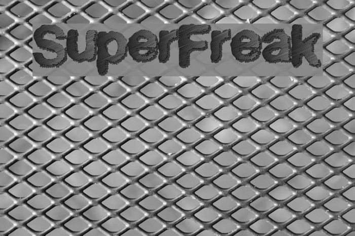 SuperFreak Font examples