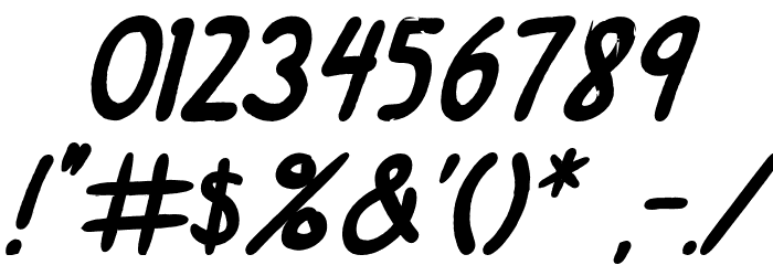 SuperGossip-BoldItalic Font OTHER CHARS