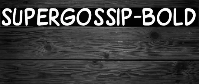 SuperGossip-Bold Font examples