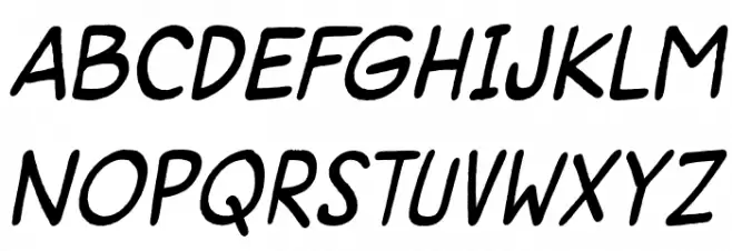 SuperGossip-Italic Fonte MAIÚSCULAS