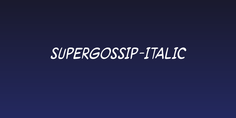 SuperGossip-Italic Social Header