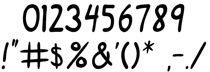 SuperGossip Font OTHER CHARS