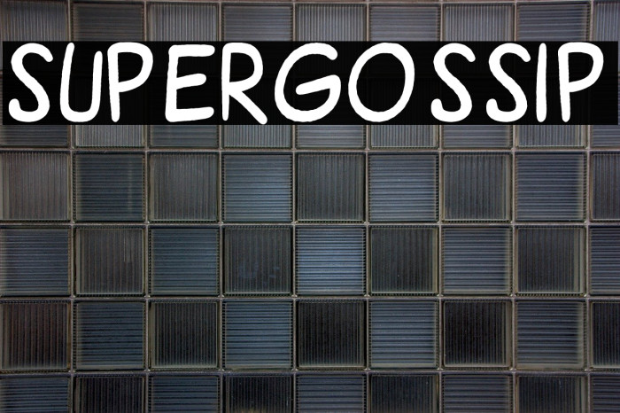 SuperGossip Font examples