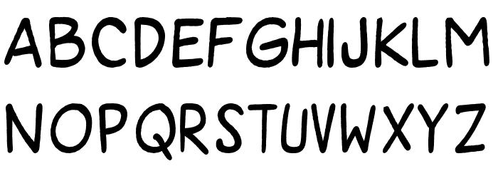 SuperGossip Font LOWERCASE