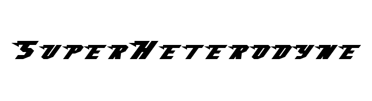 SuperHeterodyne  Frei Schriftart Herunterladen