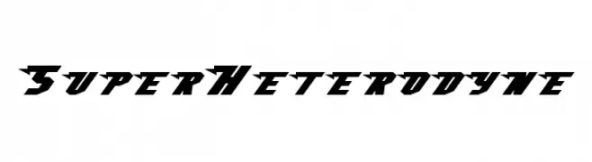SuperHeterodyne  Frei Schriftart Herunterladen