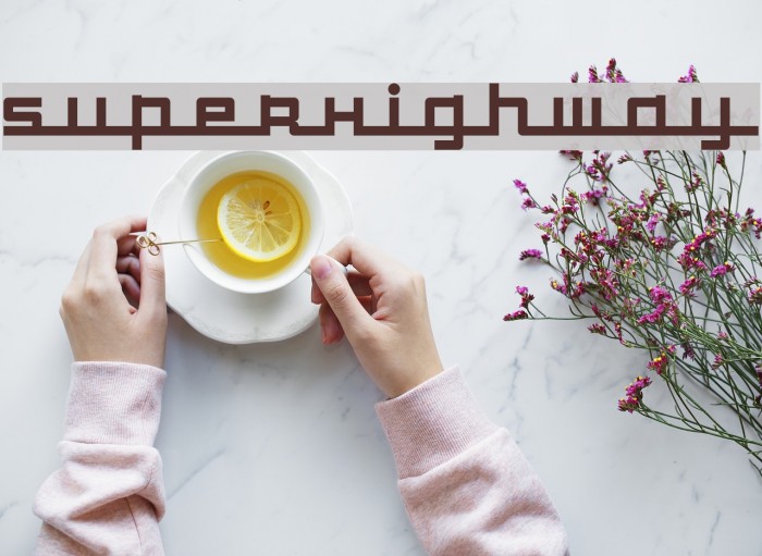 SuperHighway Font examples
