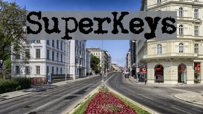 SuperKeys Font examples