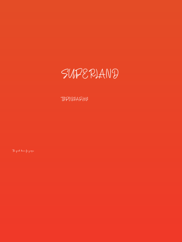 SuperLand Poster