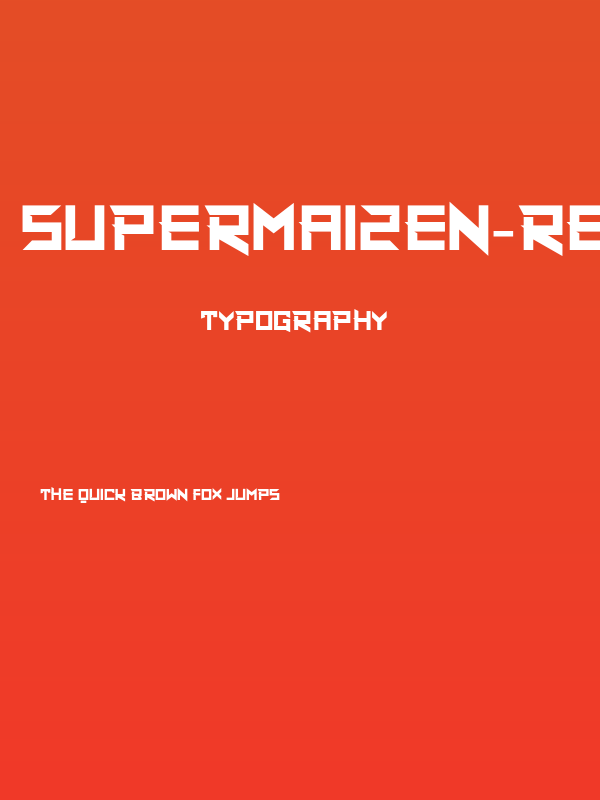 SuperMaizen-Regular Poster