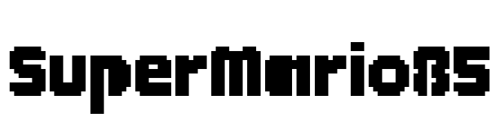 SuperMario85  font caratteri gratis