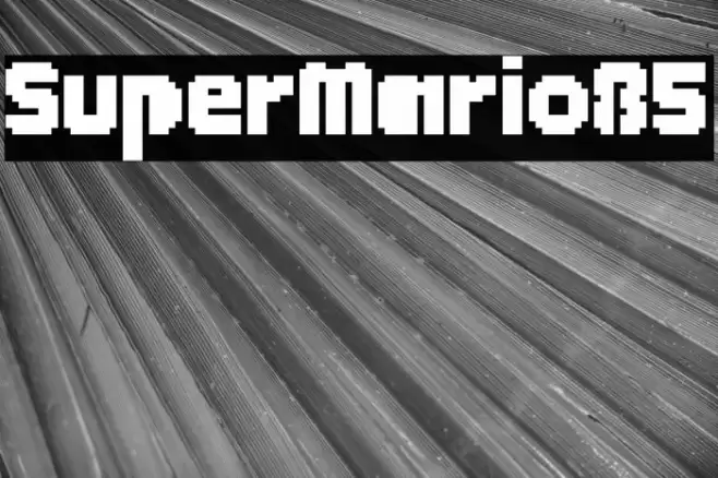SuperMario85 Font examples