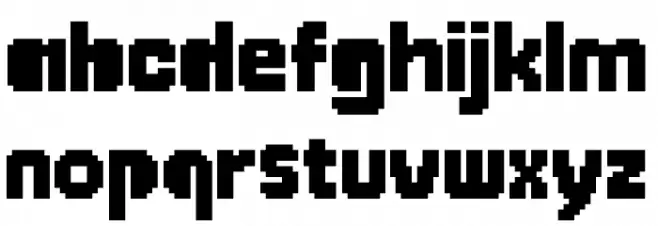 SuperMario85 Caratteri MINUSCOLO