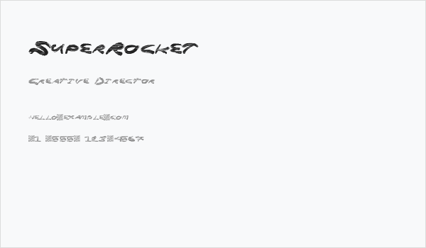 SuperRocket Business Card