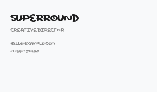 SuperRound Business Card