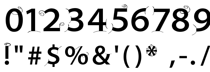 SuperSansMKringel Font OTHER CHARS