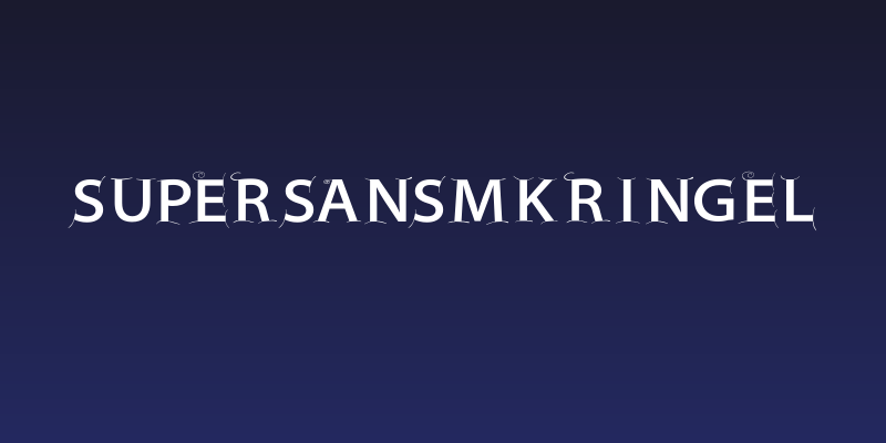 SuperSansMKringel Social Header