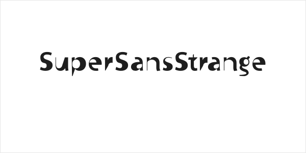 SuperSansStrange Logo