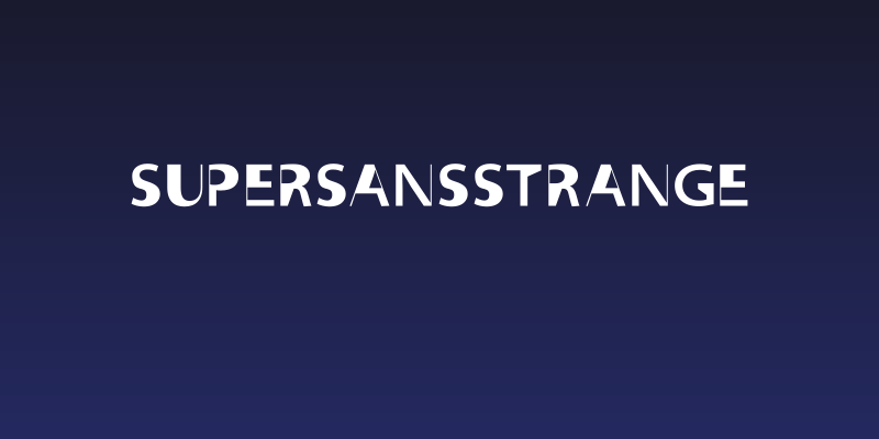 SuperSansStrange Social Header