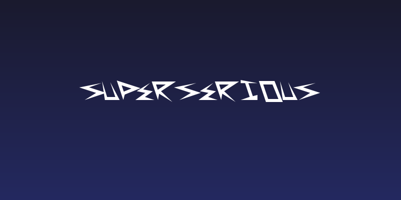 SuperSerious Social Header