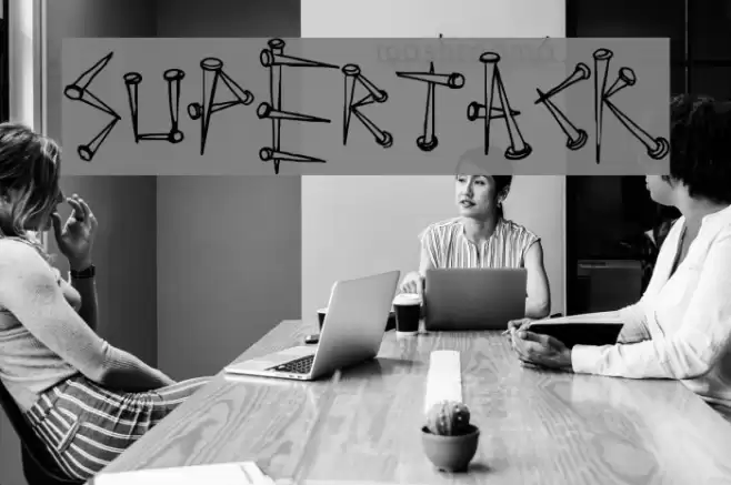 SuperTack Font examples