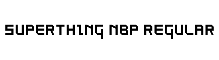 SuperThing NBP Regular Font