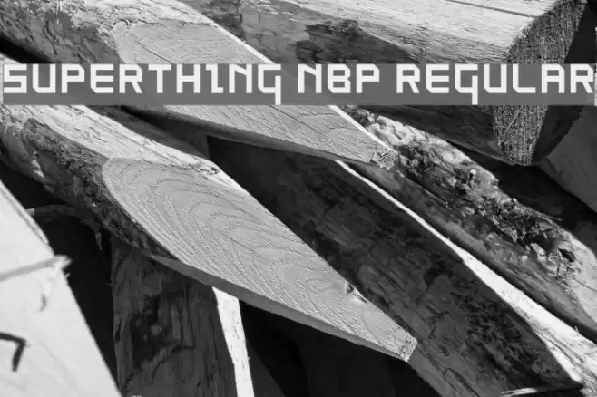 SuperThing NBP Regular Font examples