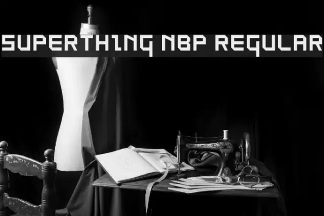 SuperThing NBP Regular Font examples